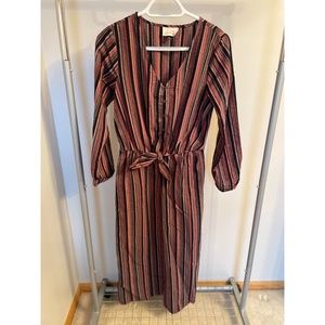 Women's Long Sleeve Cropped Jumpsuit